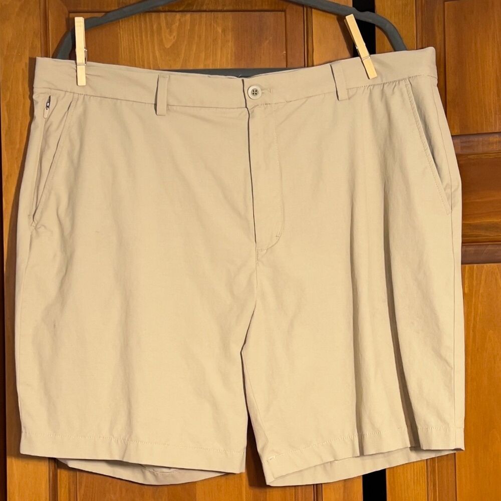 Vineyard Vines Stillwater Golf Shorts Mens 38 Khaki Tan 8" Inseam On The Go OTG
